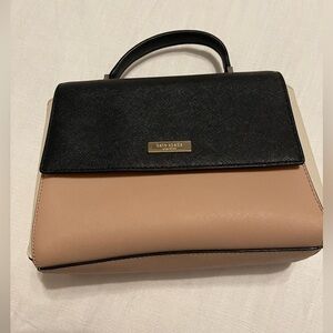 Kate Spade Black and Beige Satchel